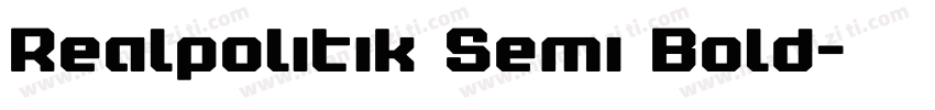 Realpolitik Semi Bold字体转换